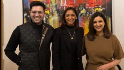 Parineeti Chopra And Raghav Chadha Welcome Captain Harmanpreet Kaur, Hail Her World Cup Triumph