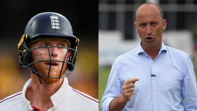 Ben Stokes (L) and Nasser Hussain.(AP, AFP)