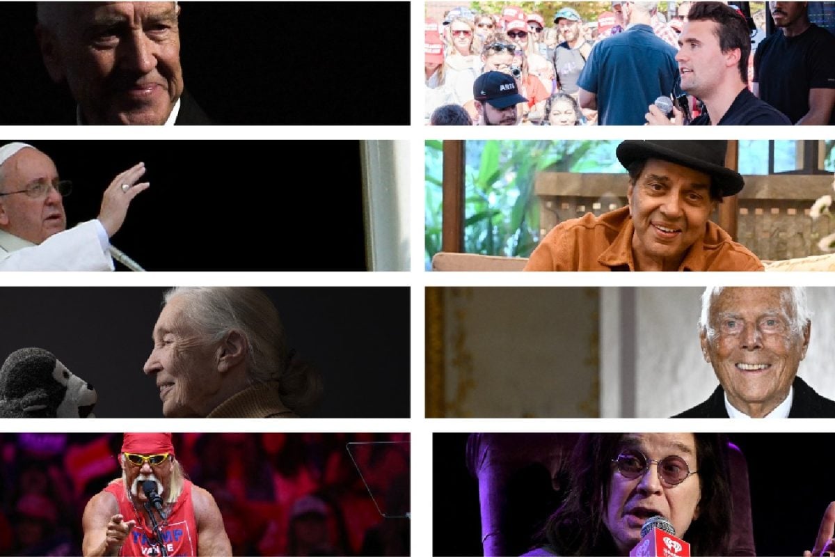 Major Figures Who Died In 2025: Dharmendra, David Lynch, Pope Francis, Charlie Kirk, Jane Goodall And Others