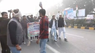 The Congress party is holding a rally in Ram Lilla Maidan on Saturday. (X @pradip103)