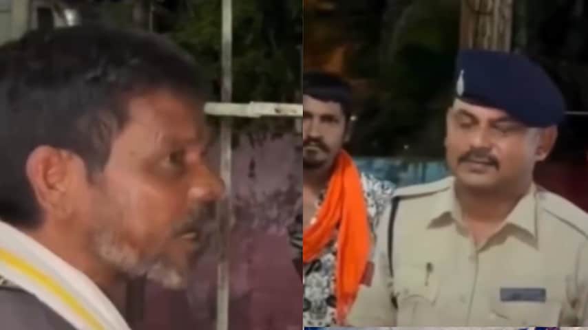 The video opens to the DSP asking some questions in a calm tone. (Photo Credit: X) ‘Marna To Sabko Hai’: Drunk Man’s Bold Replies To Madhya Pradesh DSP Get ‘21 Toppon Ki Salaami’ From Internet