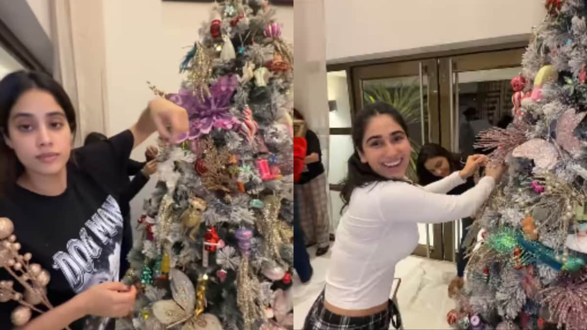 Janhvi Kapoor’s Christmas Tree Features Mini Boney Kapoor, Sridevi Ornaments | Watch