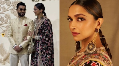 Ranveer wore a sherwani, Deepika a silk saree, as they posed for paparazzi. (Photos: Viral Bhayani and Instagram)