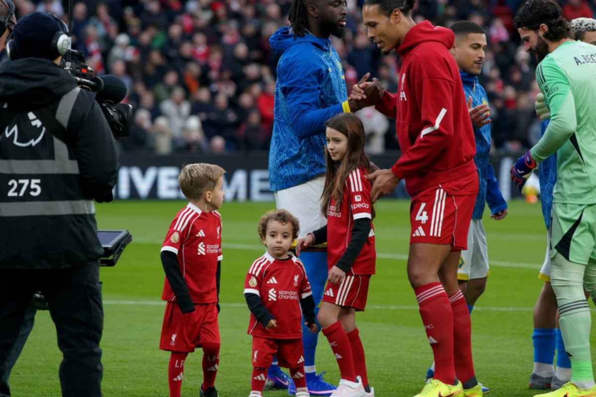 Diego Jota's Children Act As Mascots At Anfield As Liverpool & Wolves Honour Late Star