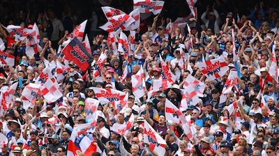 England's 'Barmy Army' in attendance at the MCG for the 4th Ashes Test (X)