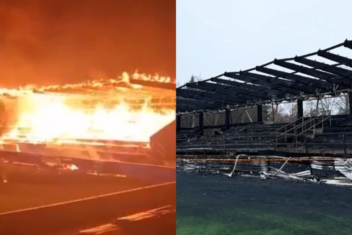 Frustrated Fans Burn Down Stadium In Finland Amid Relegation Fiasco | WATCH