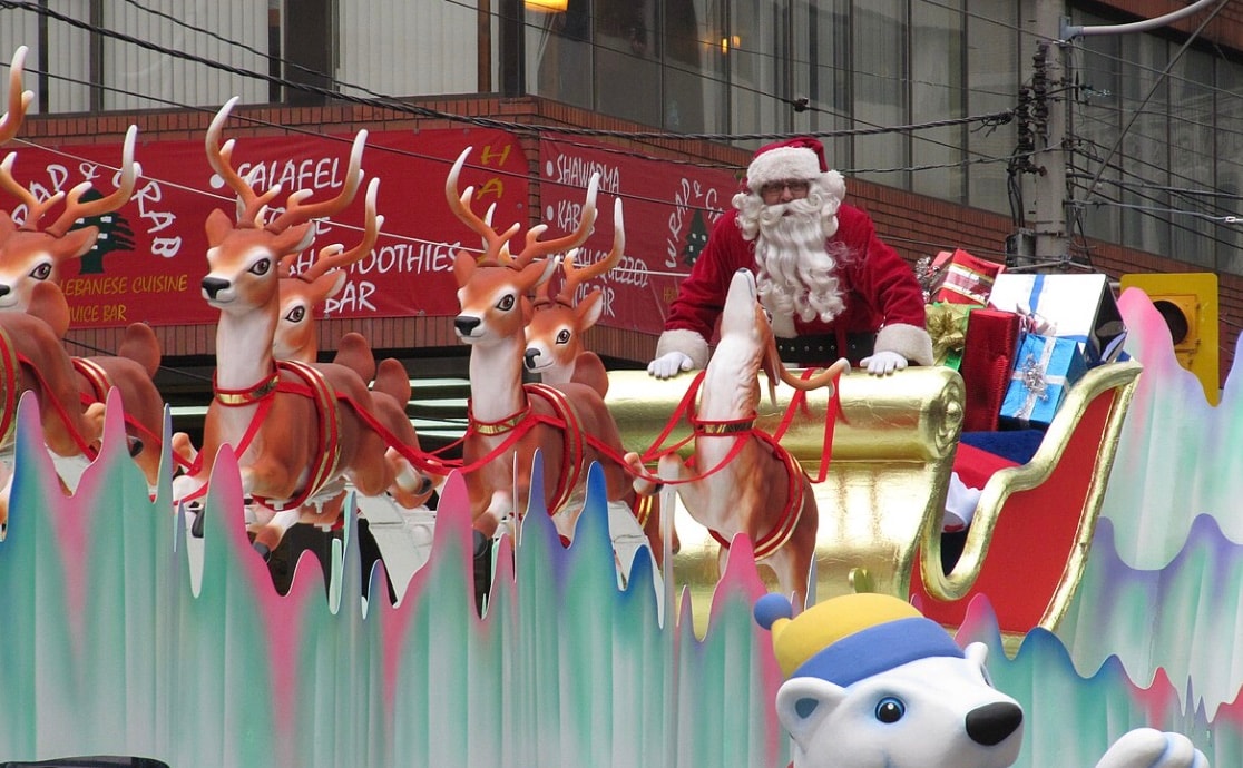 Flying Reindeer: The idea of Santa’s flying reindeer originated from Clement Clarke Moore’s 1823 poem A Visit from St. Nicholas, which first mentioned Dasher, Dancer, Prancer, Vixen, Comet, Cupid, Donner, and Blitzen.