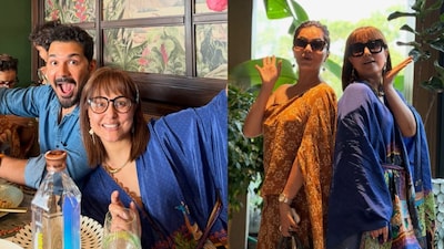 BFFs Hina Khan, Rubina Dilaik Enjoy Family Trip In Goa, Abhinav Shukla And Rocky Jaiswal Join Them