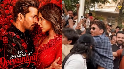 Harshvardhan Rane was mobbed by fans as he stepped out in Bandra. (Right Pic Credit: Viral Bhayani)