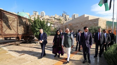 Prime Minister Narendra Modi thanked Crown Prince Al-Hussein bin Abdullah II for a tour of The Jordan Museum in Amman, praising Jordan’s rich heritage during his state visit. (Image X)