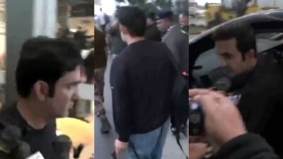 Gautam Gambhir at Delhi airport (X)