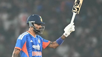 Hardik Pandya becomes 1st Indian to score 2000 runs and take 100 wickets in T20Is. (Picture Credit: AFP)