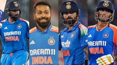 Hardik Pandya becomes 4th Indian to hit 100 sixes in T20Is. (Picture Credit: AFP)