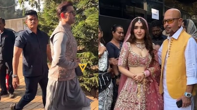 Hrithik Roshan Makes Stylish Appearance At Cousin's Wedding, Rakesh Roshan Poses With Bride