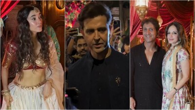 Hrithik Roshan, GF Saba Azad Attend Rajesh Roshan's Son Eshaan’s Pre-Wedding Celebration