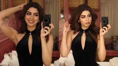 brown slit dress Brown Strapless High Slit Maxi Dress – Littlebox India main image 1