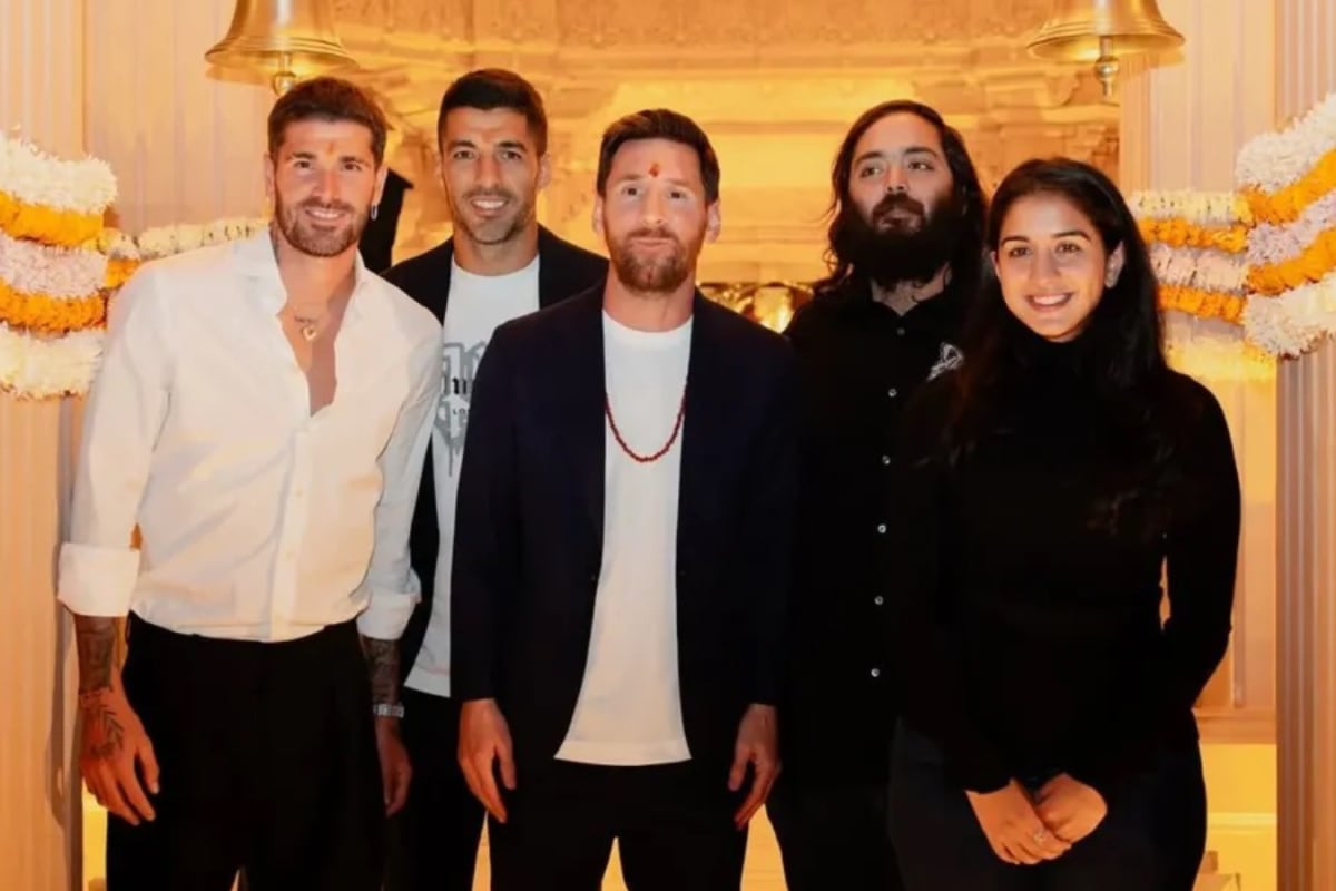 Radhika Merchant And Anant Ambani’s Minimal All-Black Looks Stand Out As They Host Lionel Messi At Vantara In Jamnagar