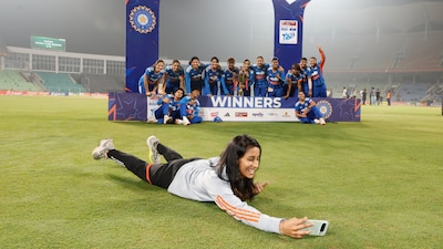 India women celebrate the Sri Lanka clean-sweep.(PC: BCCI)