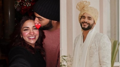 Jiya Shankar posted a romantic photo with a mystery man, denying she's dating Abhishek.