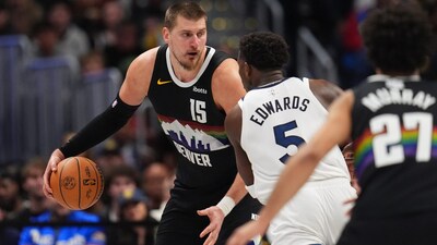 Jokic and Edwards faced off in an all-time Christmas classic (AP)