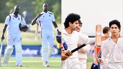 Justin Greaves and Roston Chase break record of highest 7th wicket partnership in fourth innings of a Test match. (Picture Credit: AFP)