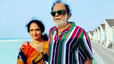 Tollywood legend Krishnam Raju ruled cinema and politics, marrying Shyamala Devi at 56 when she was 28. 