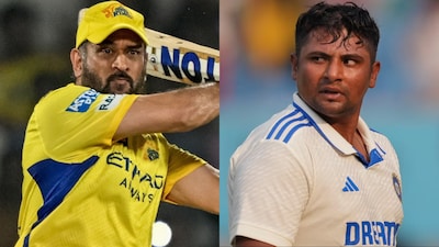 MS Dhoni and Sarfaraz Khan (R) will star together in CSK's best 11.(AFP, PTI)