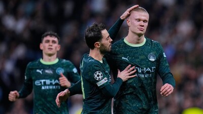 Manchester City's Erling Haaland (AP)
