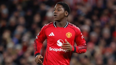 Manchester United's Kobbie Mainoo (X)