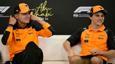 McLaren's Lando Norris and Oscar Piastri (AP)