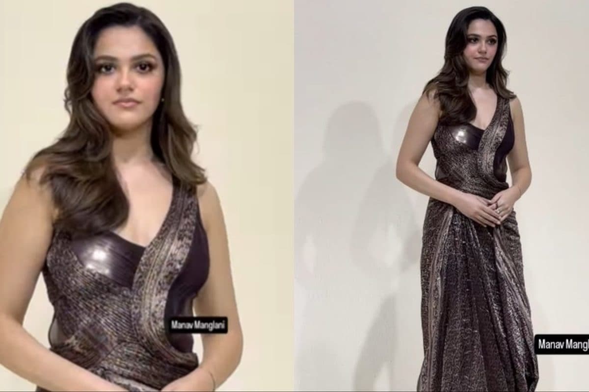 Aneet Padda’s Sculpted Amit Aggarwal Metallic Drape Is A Major Fashion Serve