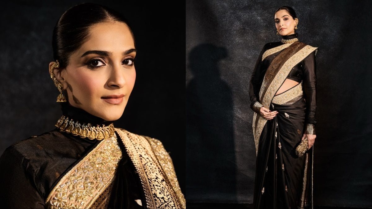 Sonam Kapoor’s Black Banarasi Saree Is A Masterclass In Modern Heritage Dressing | Fashion News