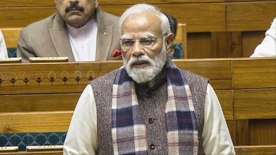 Prime Minister Narendra Modi speaks in the Lok Sabha (Photo: PTI)