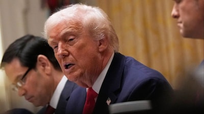 Donald Trump speaks during a Cabinet meeting at the White House (File photo/AP)