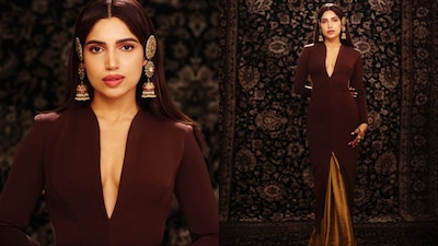 Bhumi Pednekar was styled by Manisha Melwani.