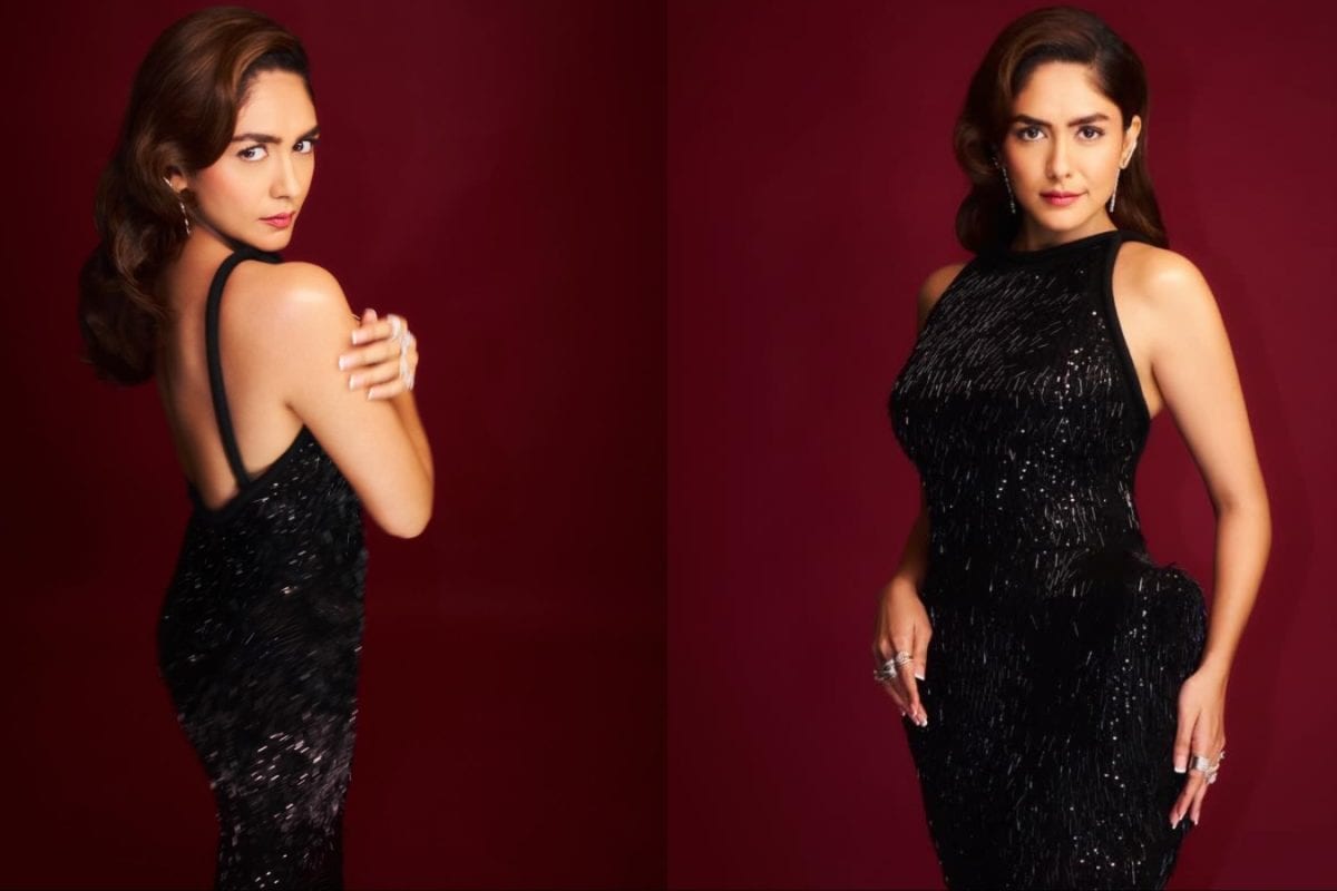Mrunal Thakur Serves High-Octane Glamour In A Shimmering Gemy Maalouf Gown