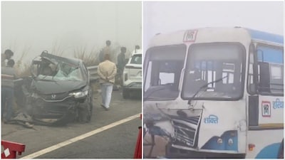 Delhi-Mumbai Expressway accident (Video screengrabs/Social Media)