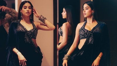 Janhvi Kapoor is wearing Sawan Gandhi.