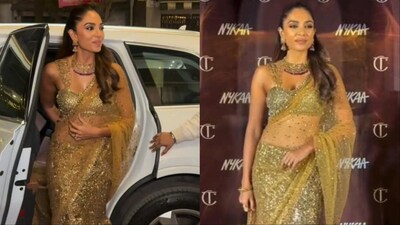 Sobhita Dhulipala is wearing Seema Gujral. 