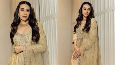 Karisma Kapoor was styled by Esha Amin.