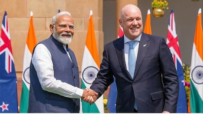 Prime Minister Narendra Modi and New Zealand Prime Minister Christopher Luxon (File photo/PTI)
