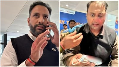 Air India Express pilot (L)/ the passenger (R) (Photos: Social Media)