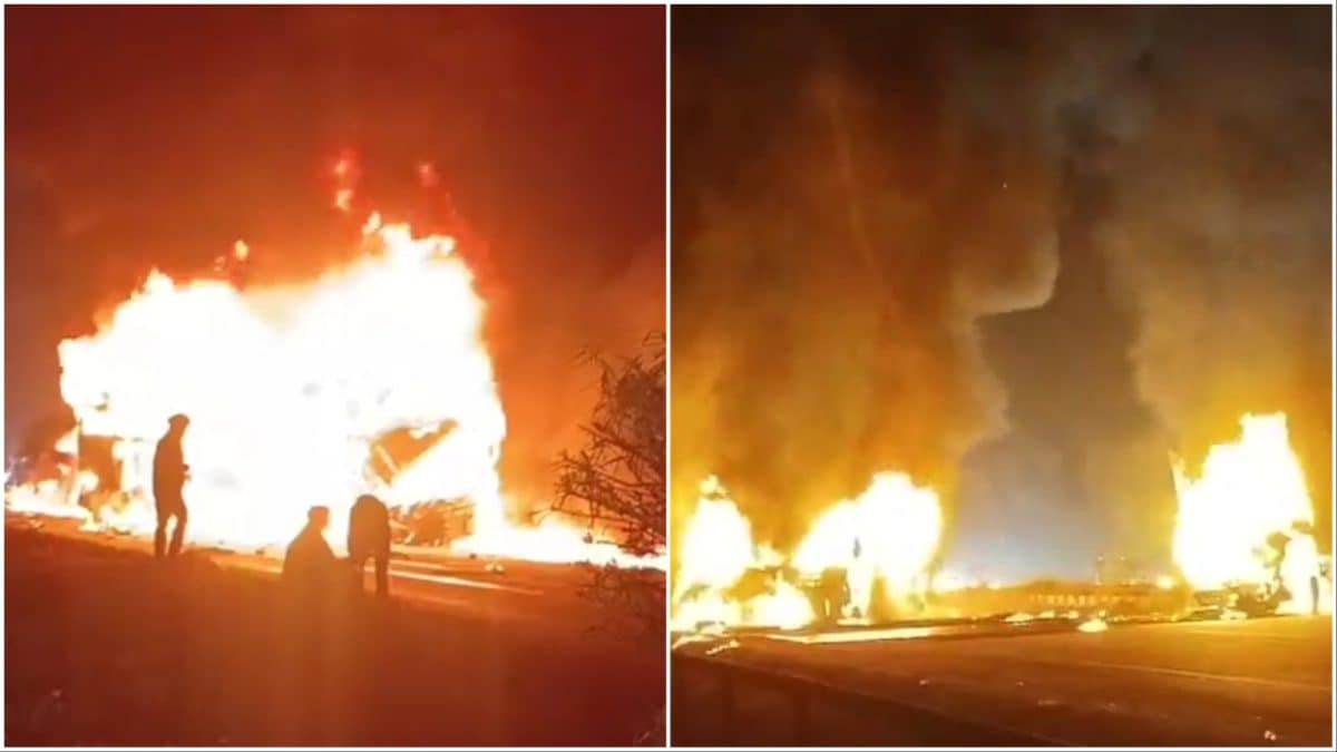 12 Dead, Over 20 Sustain Burn Injuries As Private Bus Catches Fire In Karnataka’s Chitradurga | India News 12 Dead, Over 20 Sustain Burn Injuries As Private Bus Catches Fire In Karnataka’s Chitradurga | India News