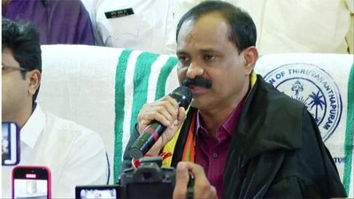 BJP State Secretary and Kodunganoor ward councillor VV Rajesh has been elected as the Mayor of Thiruvananthapuram Corporation (Photo: ANI)