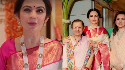 Nita Ambani's necklace served as a tribute to family heritage and faith.