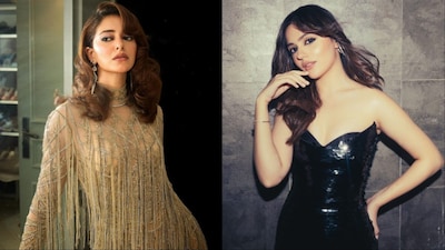 (L-R) Ananya Panday in Tony Ward, Aneet Padda in Gaurav Gupta