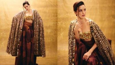 Natasa Stankovic stuns in a sunset-inspired look.