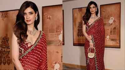 Diana Penty is wearing Mahima Mahajan.