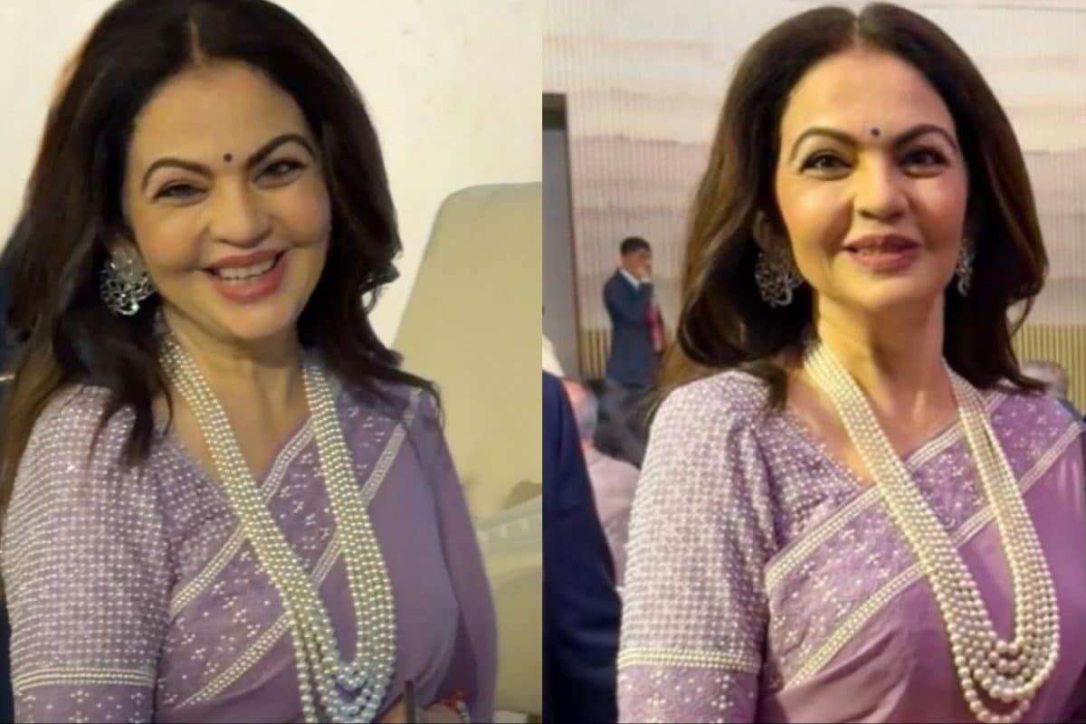 Nita Ambani Reimagines Evening Elegance In A Serene Lavender Saree Moment
