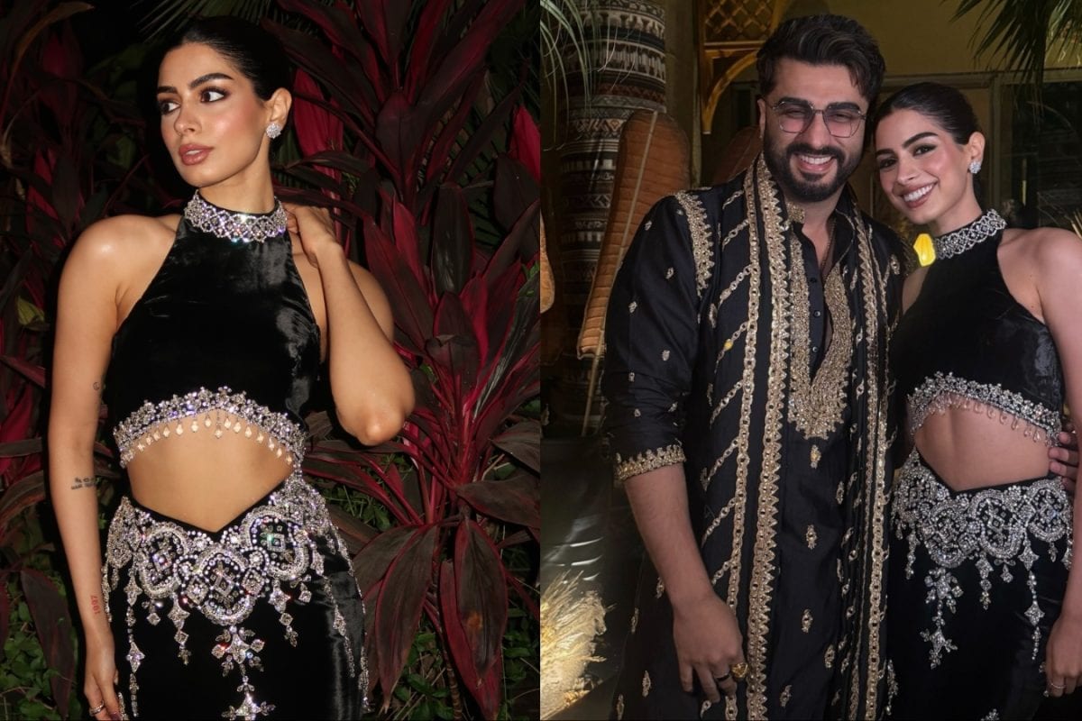 Khushi Kapoor Elevates Festive Couture In An Embellished Black Manish Malhotra Look